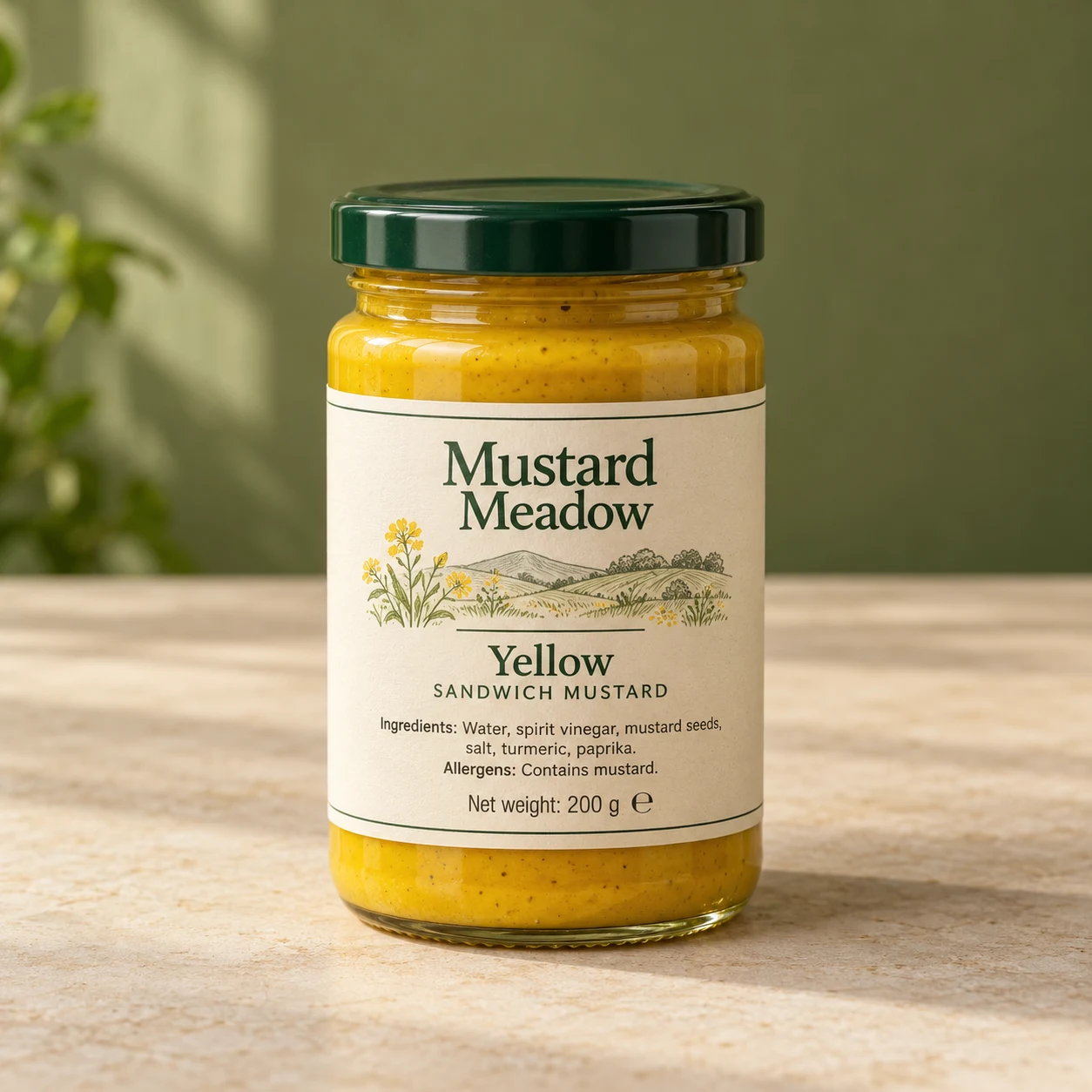Yellow sandwich mustard
